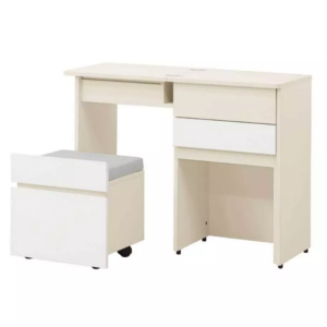 204-2 萊拉1.65尺掀式伸縮鏡台 含椅 (貓抓化妝椅尺寸:寬42.5*深34*高46公分)  (可當書桌使用 恕不拆賣)