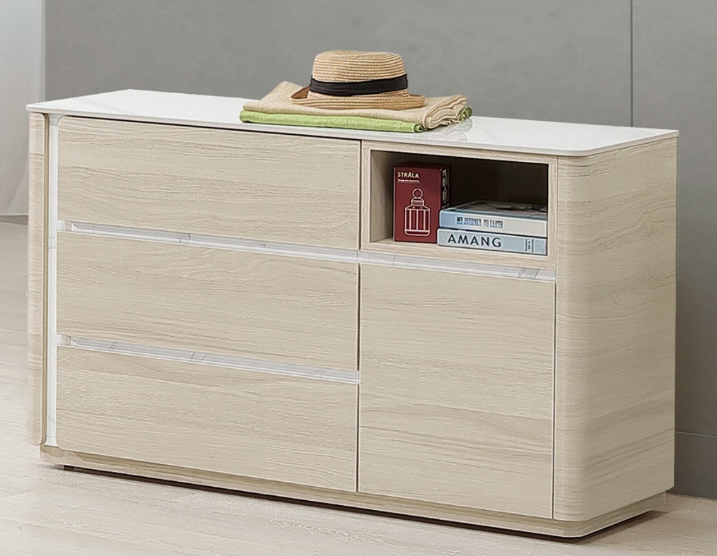 A35-08 華格納4尺岩板收納斗櫃