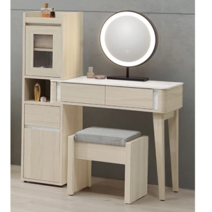 A35-09 華格納2.7尺岩板伸縮鏡台 含椅