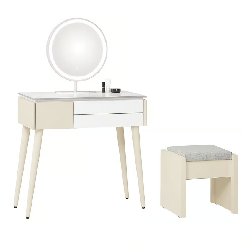 208-4 萊拉2.65尺岩板鏡台 含椅