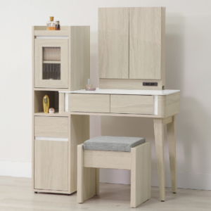 A36-03 華格納2.7尺岩板伸縮鏡台 含椅