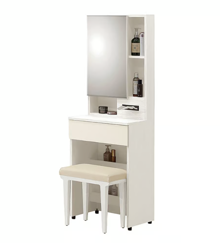 218-3 燕麥1.65尺開門鏡台 含椅 (鏡座高度81cm)