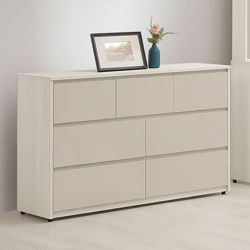 224-2 蕾佳娜七斗櫃 5MM底板 斜邊手把設計