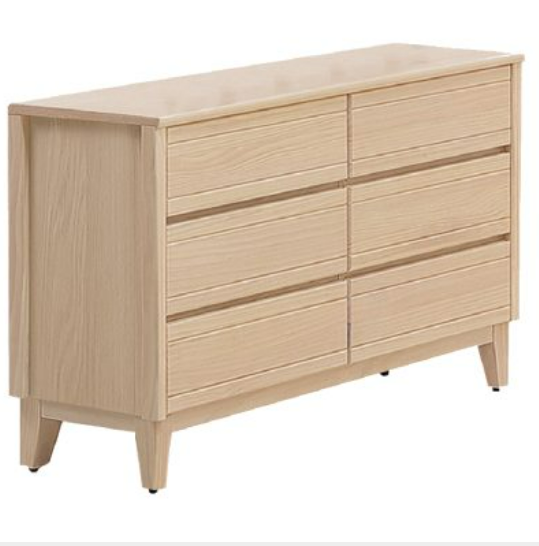 E2-10 米樂實木洗白4尺六斗櫃