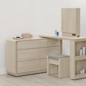 A48-05 克利奧4尺功能伸縮鏡台組 含椅 可左、右自由擺放