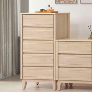 E4-6 米樂實木洗白2尺五斗櫃