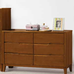 E8-1 米亞淺胡桃4尺六斗櫃