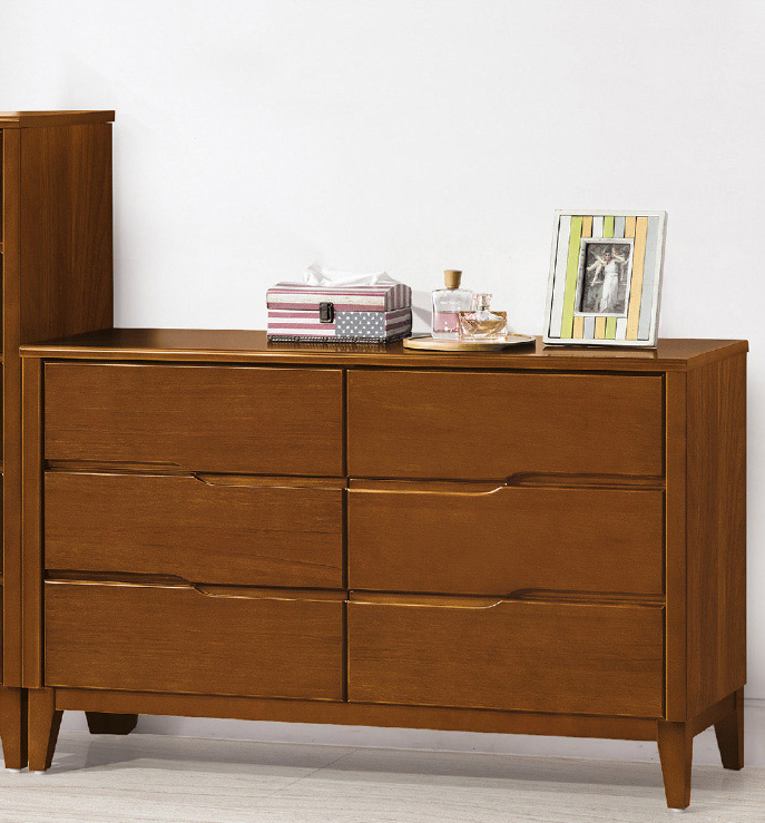 E8-1 米亞淺胡桃4尺六斗櫃