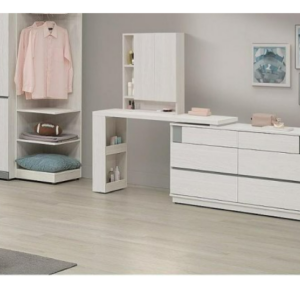 A59-08 凱倫4.4尺功能伸縮鏡台 含椅 可左右自由擺放或一直線排列