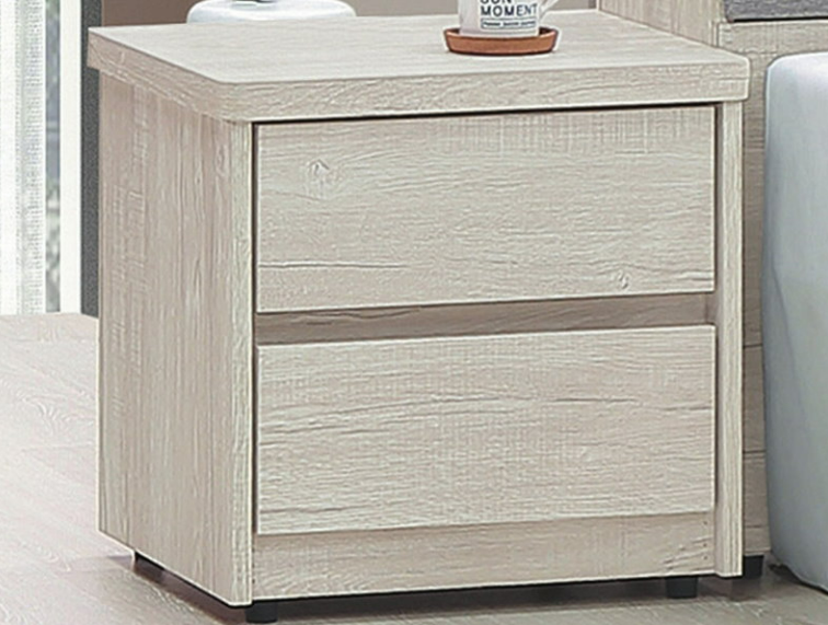 E19-6 鄉村白榆木床頭櫃