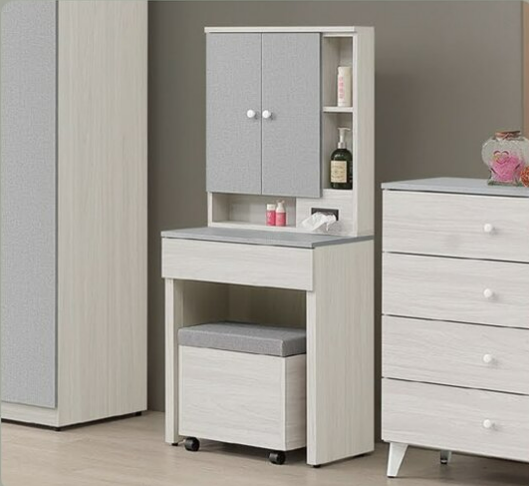 C533-6 艾莉雅2尺化妝台 全組 含椅