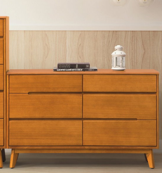 E6-12 米娜淺橡木4尺六斗櫃