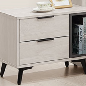 263-2 貝芮特床頭櫃 單 (腳為12cm造型鐵腳)