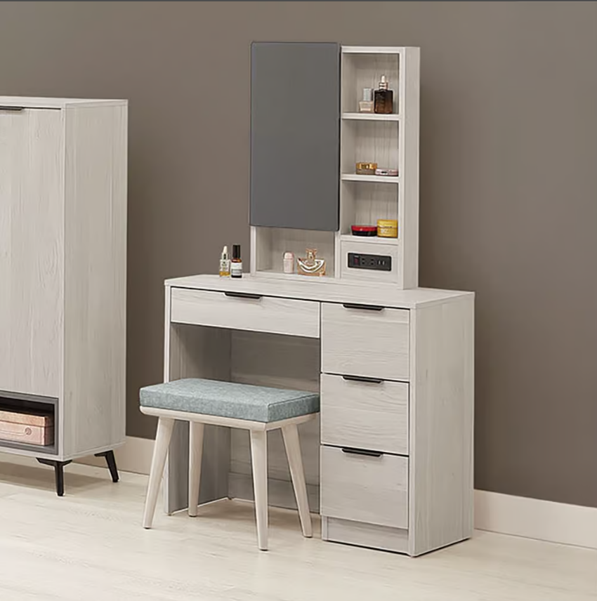 264-2 貝芮特2.67尺開門鏡台 含椅 (鏡座高度75cm)