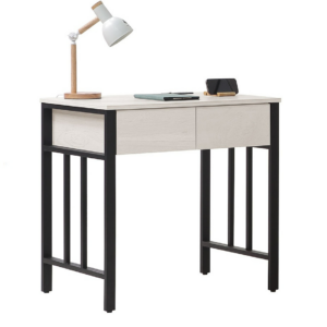 725-3 貝芮特2.7尺書桌 附USB插座，側邊黑鐵配件