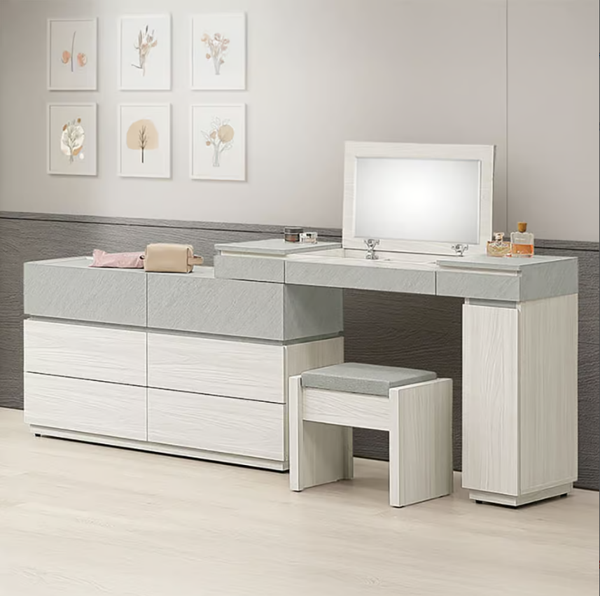 282-2 黛拉4尺掀式伸縮鏡台 含椅