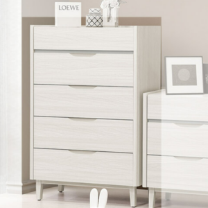 304-2 蓁妮五斗櫃仿大理石紋美耐皿桌面、