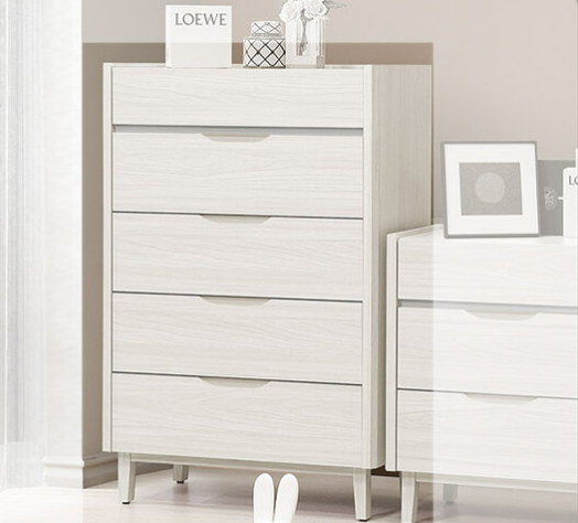 304-2 蓁妮五斗櫃仿大理石紋美耐皿桌面、