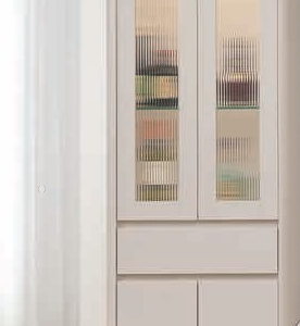 C521-10 夏沐奶油風2尺展示櫃