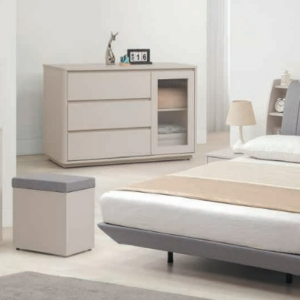 C521-7 夏沐奶油風4尺斗櫃