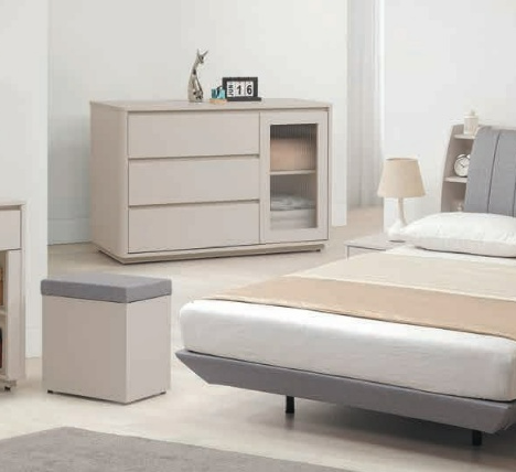 C521-7 夏沐奶油風4尺斗櫃