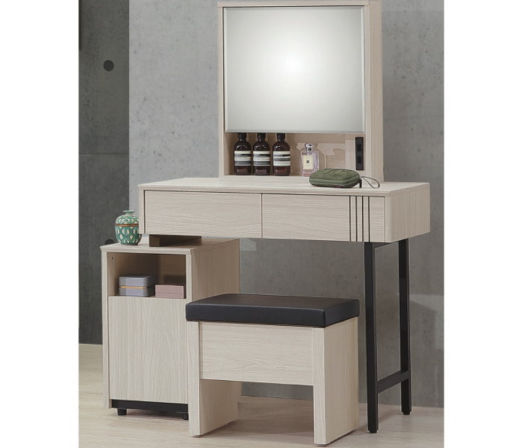 C528-14 艾德恩伸縮鏡台 全組 含椅