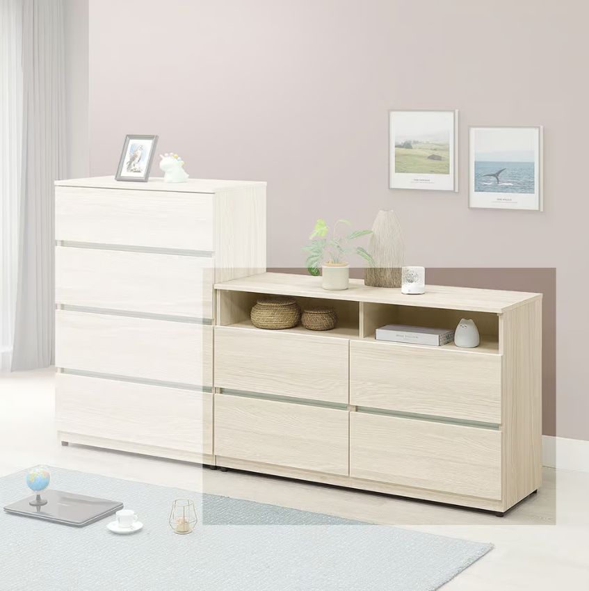 315-3 菲比木面六斗櫃