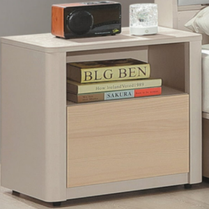 C523-7 松語奶茶木紋床頭櫃