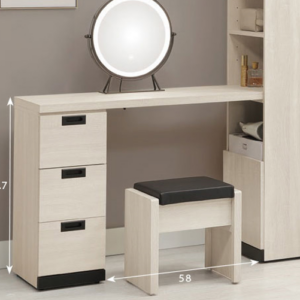 720-2 伊凡卡4尺組合書桌櫃 含椅 ⊙書桌面尺寸：120×36cm、 ⊙書櫃上門片內附1片活動隔板、 ⊙不分左右方向、