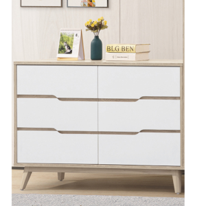 E56-4 肯詩特原橡雙色4尺六斗櫃