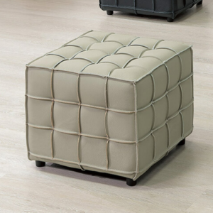 A225-0方塊牛皮椅凳 灰