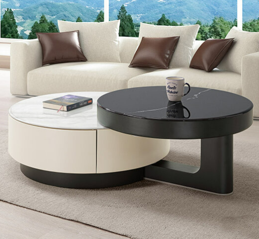 A239-01 薇歐拉石面伸縮茶几