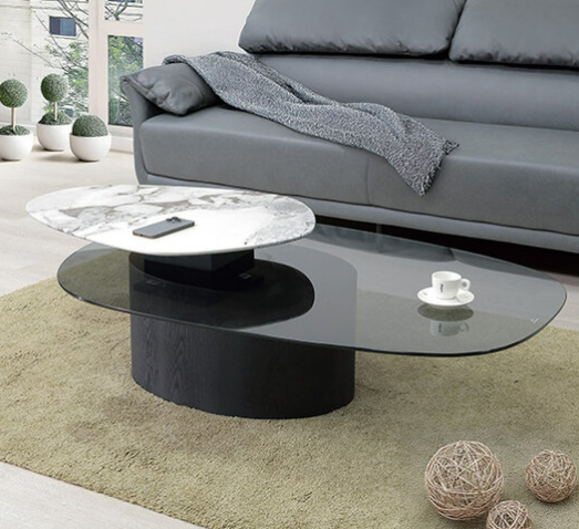 A252-03 伯連達旋轉功能茶几 ⊙小桌石面可自由旋轉使用、