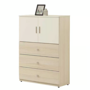 384-4 喬伊白橡木大三斗櫃 (木門內無隔板）