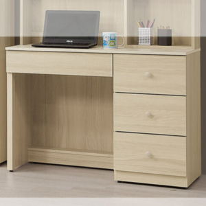 732-11 喬伊白橡木3.5尺書桌下座