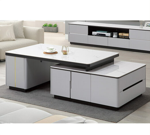 A271-01 斯旺森雙岩板伸縮茶几