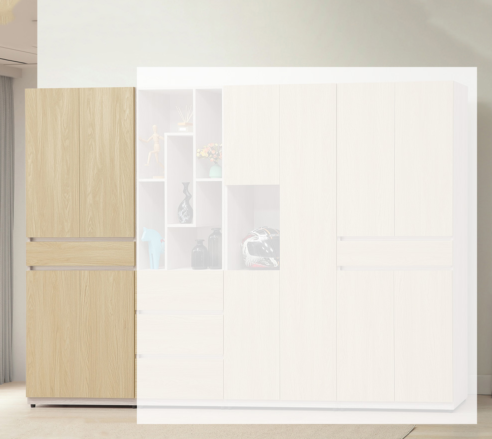 E42-4 柏妮絲2.5尺四門收納櫃