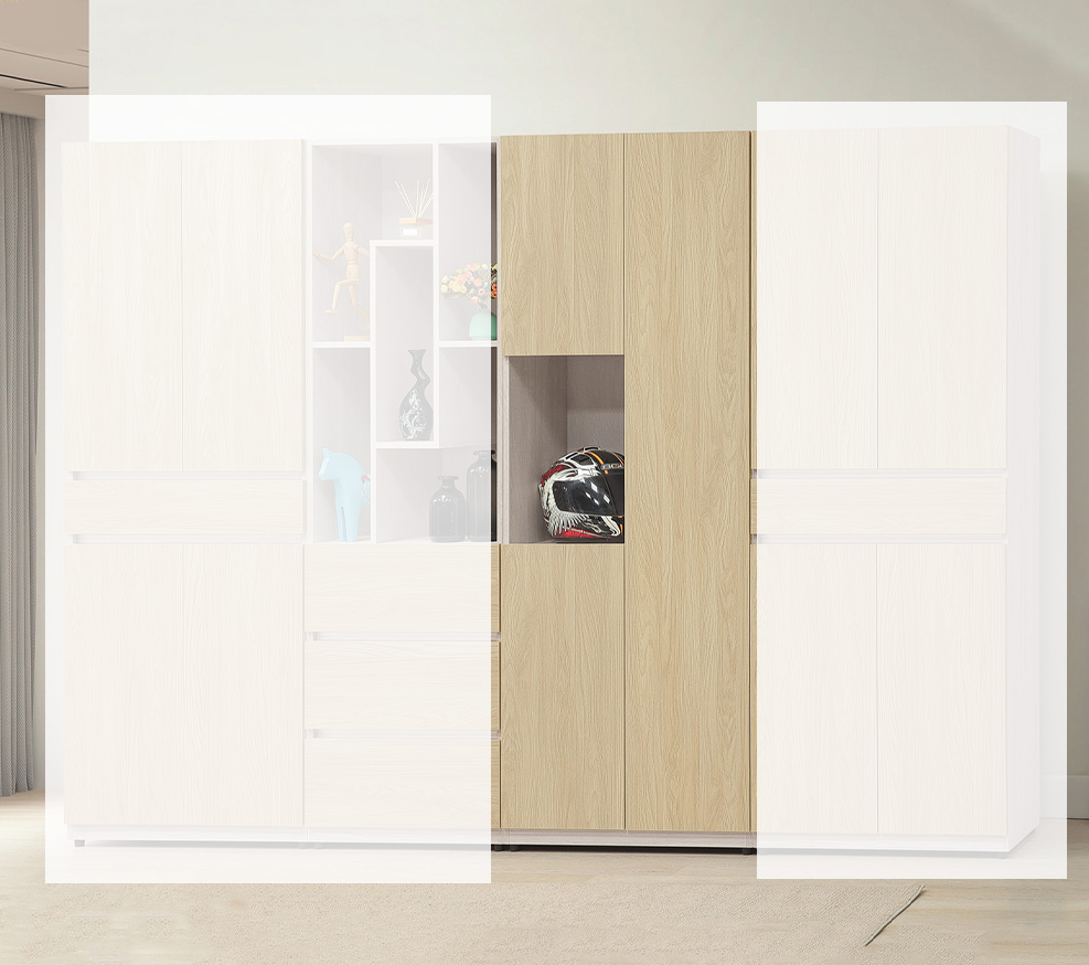 E42-6 柏妮絲2.5尺三門收納櫃