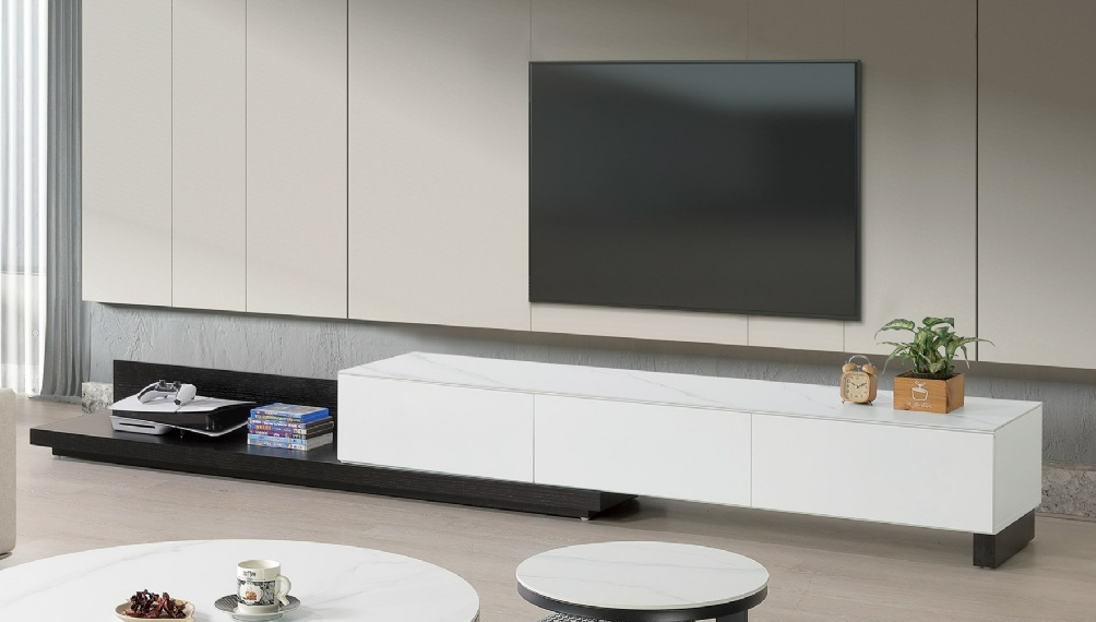 A334-02  艾頓6尺岩板伸縮長櫃寬180~330