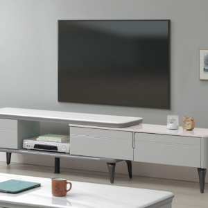 A346-01 西德5尺石面伸縮長櫃寬148~230