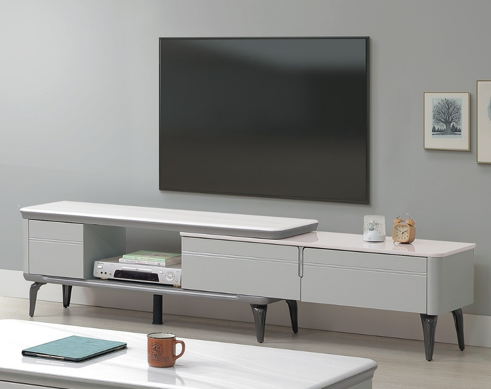 A346-01 西德5尺石面伸縮長櫃寬148~230