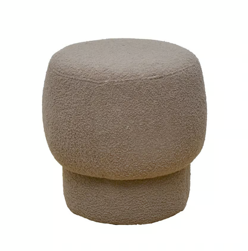 530-4 陌郁卡其色圓凳(布套不可拆洗）