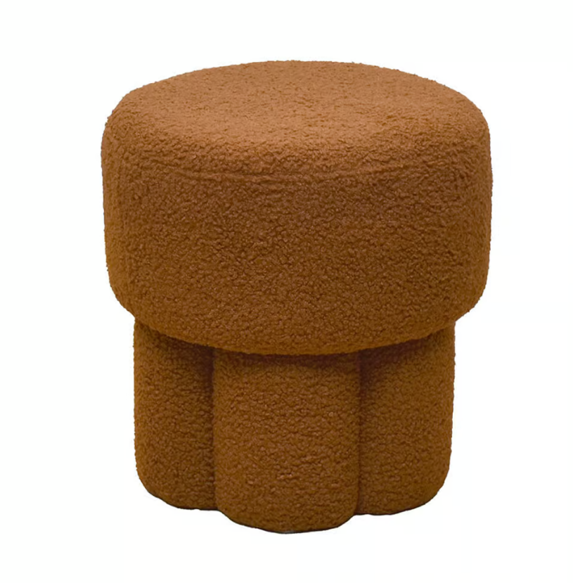 530-8 凡莫咖啡色圓凳 (布套不可拆洗）