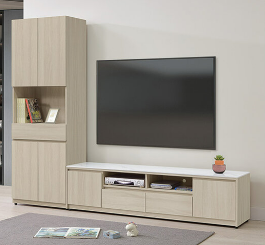 A359-02 方達8.3尺L型電視櫃組