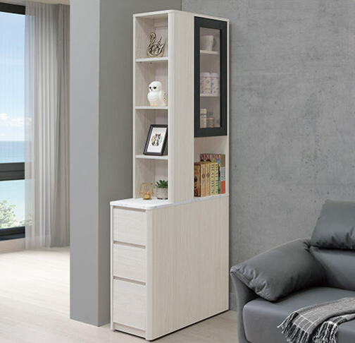 A384-02 達納2.7尺單門角落隔間櫃