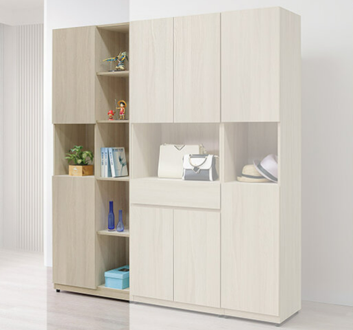 A392-02 方達2.3尺二木門收納鞋櫃