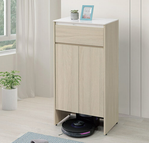 A394-05 華格納2尺岩板掃地機收納櫃⊙掃地機空間內三活動隔板可自由取下、