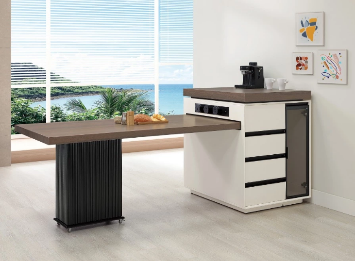 A409-02 蓋諾7尺岩板伸縮島台桌