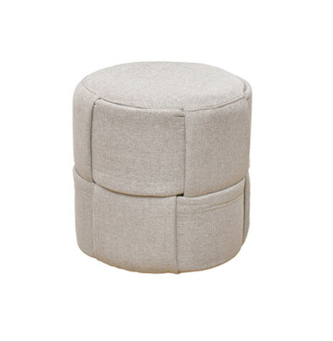 531-5 莉凡卡其色圓凳(布套不可拆洗）