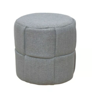 531-6 莉凡灰色圓凳(布套不可拆洗）